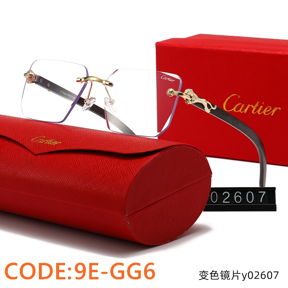 משקפיי שמש קרטיאר Cartier Rimless Photochromic 02607